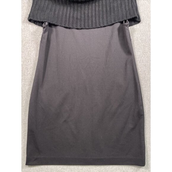 Calvin Klein Women's Sheath Style Dress Size L Black Sleeveless Sweater Collar - Picture 11 of 13